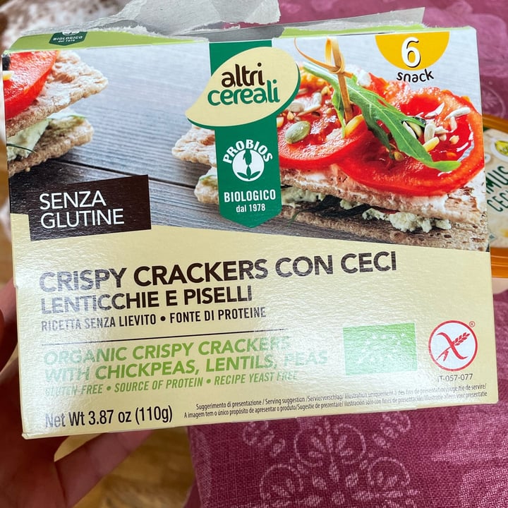 photo of Altri cereali Crispy crackers con ceci shared by @lapalermitanavegana on  07 Mar 2022 - review