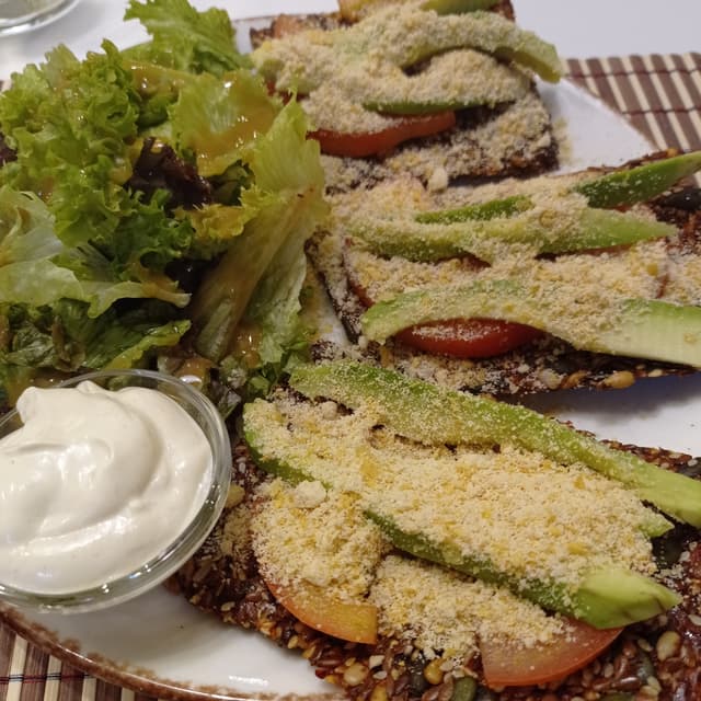 Photo of the dish “Raw vegan club Sandwich”