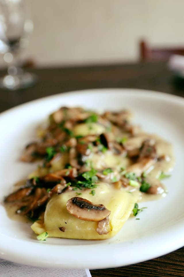 菜肴“RAVIOLI BOSCAILOA”的照片