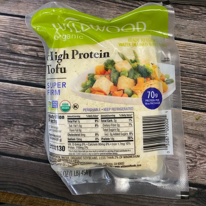 photo of Wildwood Organic High Protein Super Firm Tofu shared by @veganfoodcrazy on  15 Nov 2020 - review