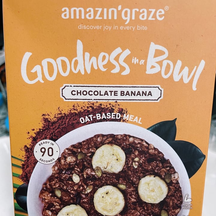 review photo of Amazin' graze Chocolate Banana Goodness In A Bowl shared by @yshrach on 26 Jul 2021 - review