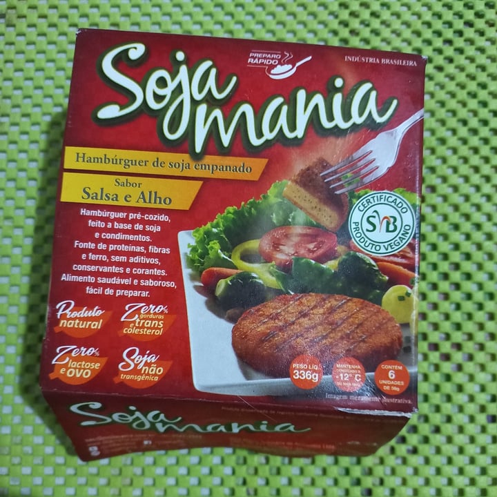 review photo of Soja Mania Hamburguer de Soja empanado Salsa e Alho shared by @elisabetenogueira on 11 Feb 2022 - review