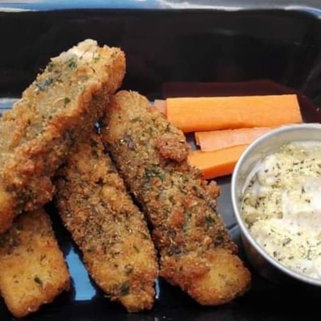 Foto do prato “Tofish & Veggies”