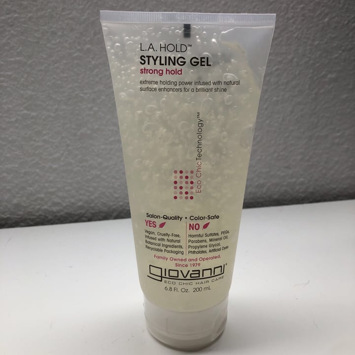 photo of Giovanni Cosmetics L.A. HOLD STYLING GEL shared by @kehane on  13 Oct 2020 - review