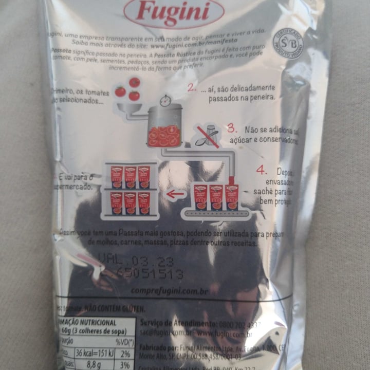 review photo of Fugini Extrato de Tomate shared by @sabrinadm on 10 May 2022 - review
