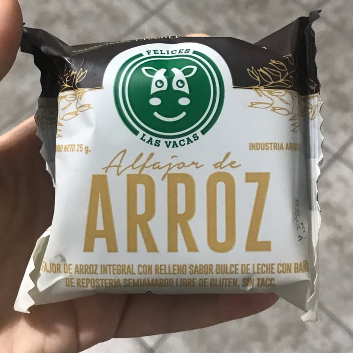 photo of Felices Las Vacas Alfajor De Arroz shared by @sofialan on  14 Jan 2022 - review