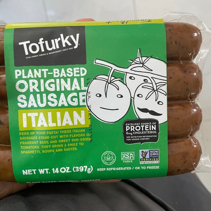 photo of Tofurky Plant-based Sausages Italian shared by @veganeater on  02 Feb 2021 - review