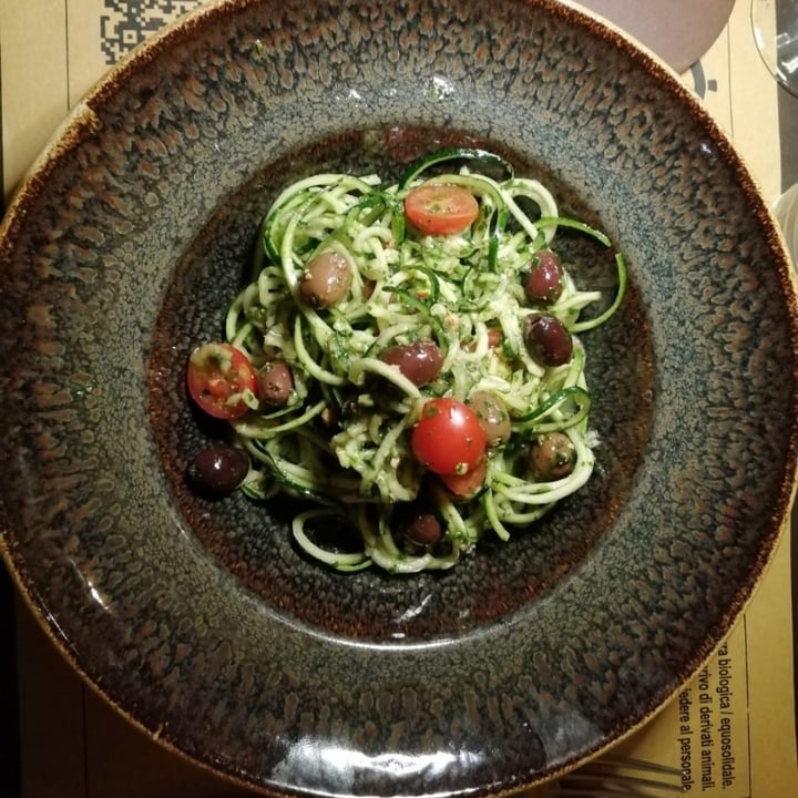 photo of Zenzero Spaghetti Di Zucchina Al Pesto Vegan Con Pomodorini E Olive shared by @irene80 on  12 Sep 2021 - review