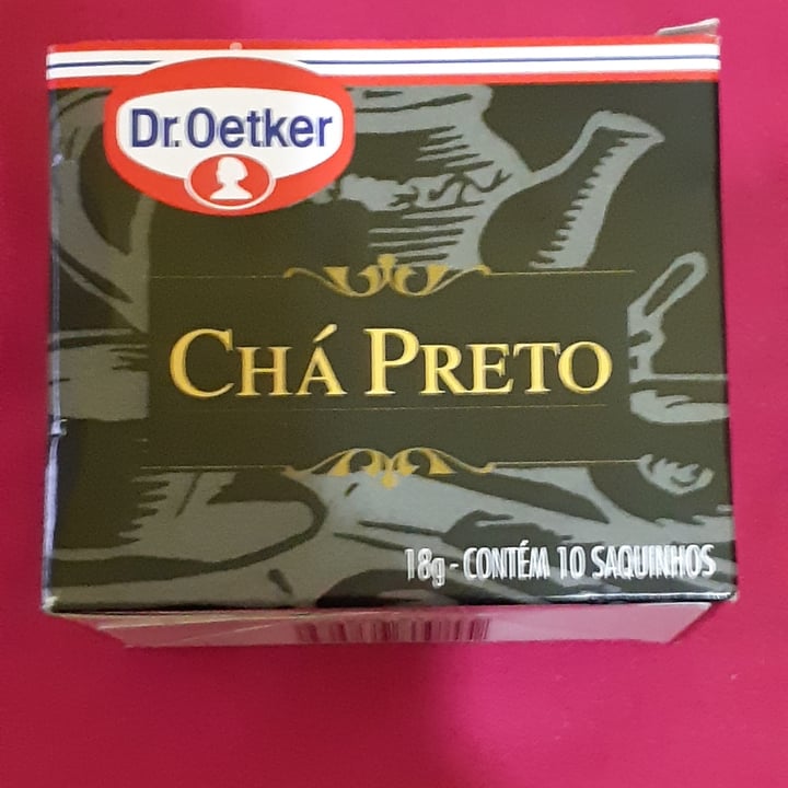photo of Dr. Oetker Chá Preto shared by @sandraoi on  17 Apr 2022 - review