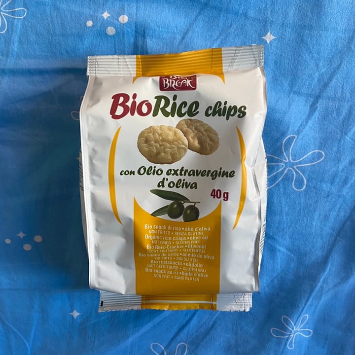 review photo of Bio break Biorice cips all'olio d'oliva shared by @eliimanfrin on 13 Aug 2022 - review