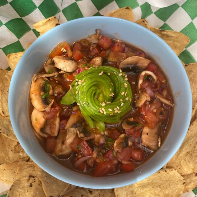 Photo of the dish “Ceviche de hongos”