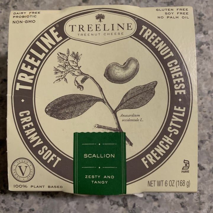 photo of Treeline Cheese Creamy Scallion Plant-based French Style Cheese shared by @onehungryvegan on  27 Jan 2021 - review