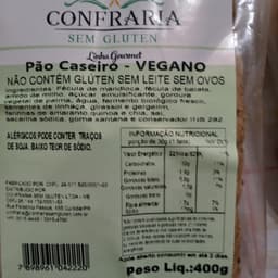Pão Vegano Confraria - linha diet