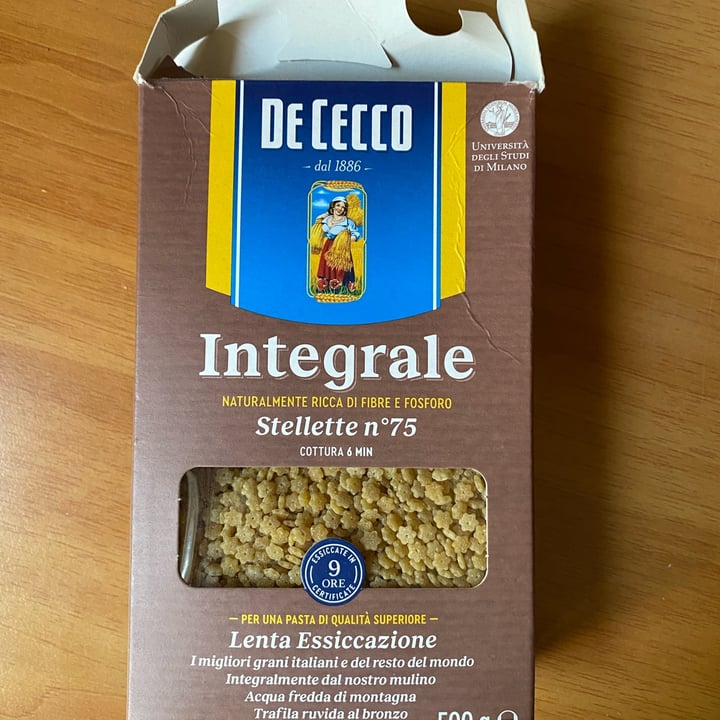 review photo of De cecco Pasta Integrale (Stellette N°75) shared by @udilla on 28 May 2022 - review