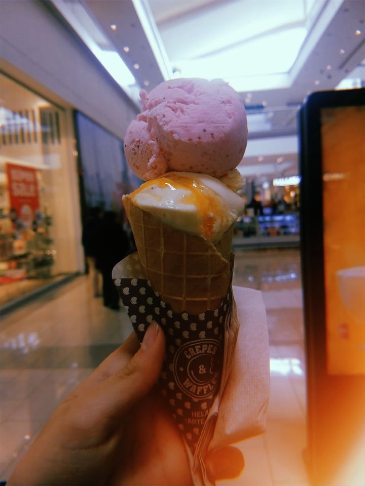 photo of Crepes & Waffles Helado vegan shared by @gisselleearthling on  19 Aug 2019 - review