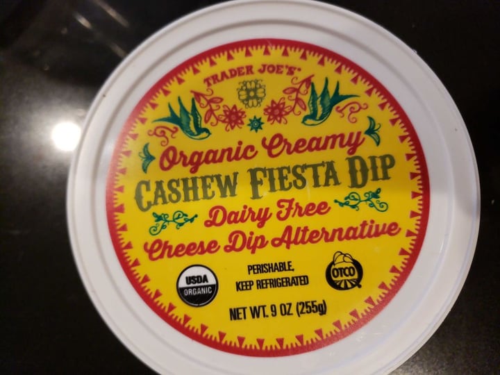 photo of Trader Joe's Organic Creamy Cashew Fiesta Dip shared by @ambularfortheanimals on  12 Jan 2019 - review