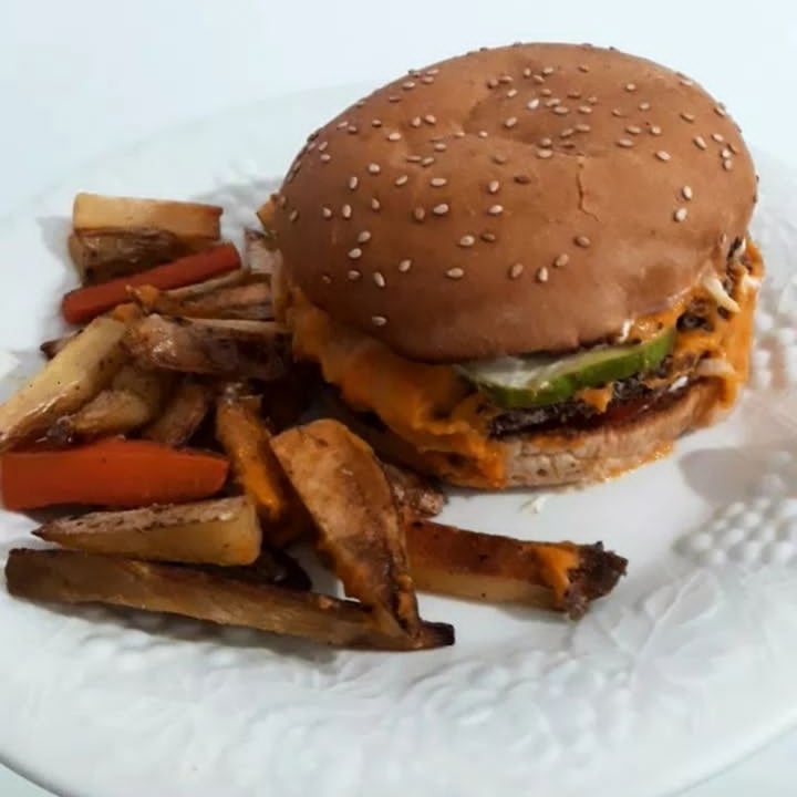 review photo of Herrjes del sabor Hamburguesa Bean shared by @milagrosabrile on 07 Jan 2022 - review