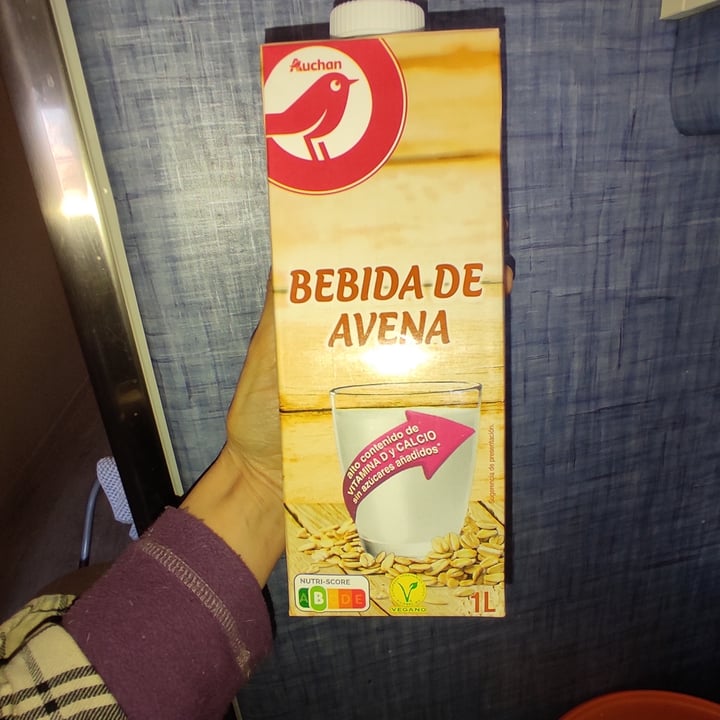 photo of Auchan Bebida de avena shared by @fredoomfortheanimals on  16 Apr 2022 - review