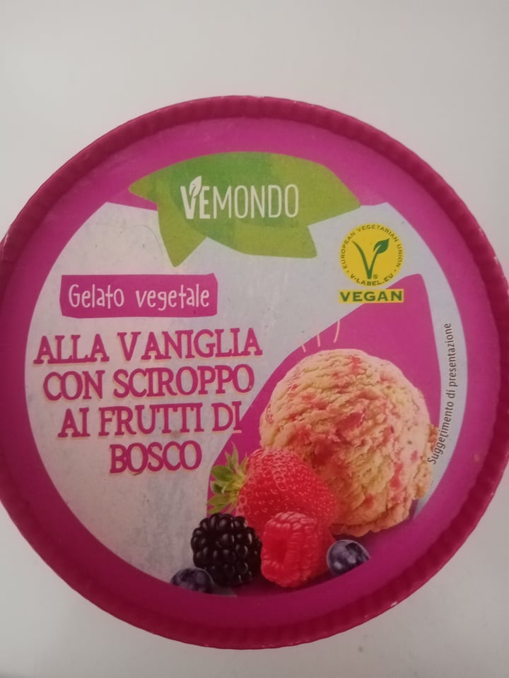 photo of Vemondo Gelato vegetale alla vaniglia con sciroppo ai frutti di bosco shared by @678luciaabulia on  01 Aug 2022 - review