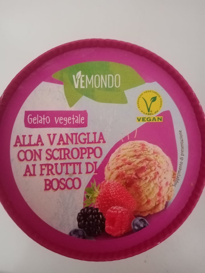 review photo of Vemondo Gelato vegetale alla vaniglia con sciroppo ai frutti di bosco shared by @678luciaabulia on 01 Aug 2022 - review