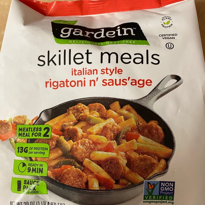 photo of Gardein Skillet Meals Italian Style Rigatoni n' Saus'age shared by @pokemike65 on  06 Jun 2020 - review