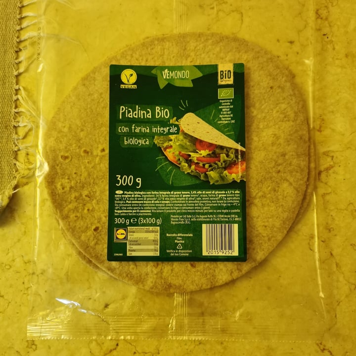 photo of Vemondo Piadina bio integrale shared by @lasavo on  22 Jan 2022 - review