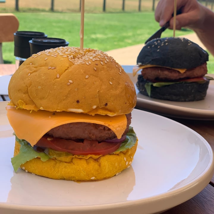 photo of The Kind Kitchen - Constantia Badass Beyond Burger with fries shared by @clairedupreez on  30 Jun 2020 - review