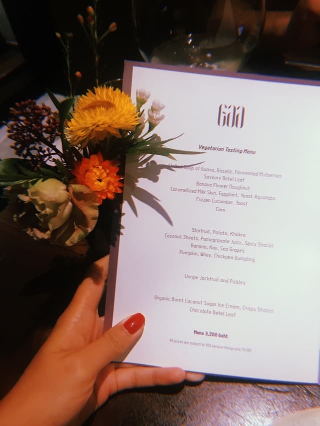 Foto del plato “Vegan Tasting Menu”
