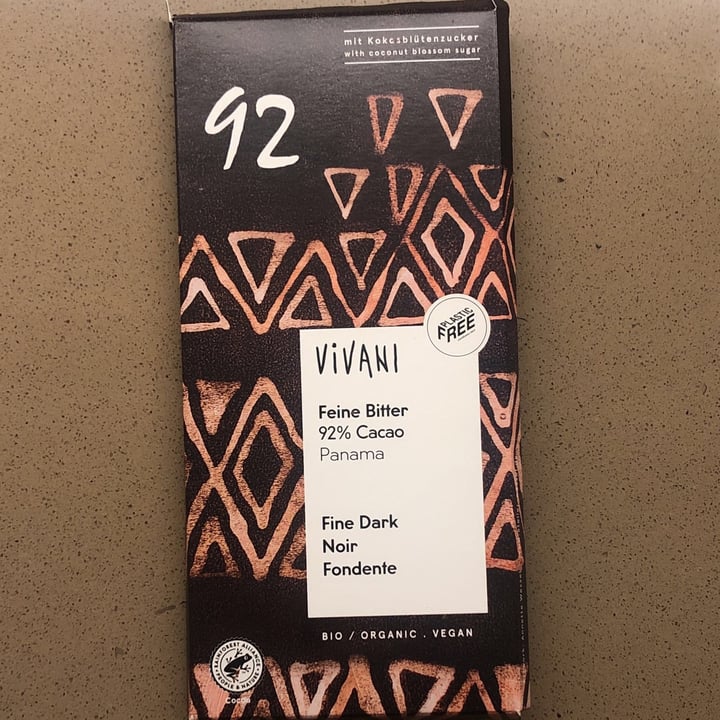 review photo of Vivani 92% Feine Bitter shared by @giorgiaas on 10 Apr 2022 - review