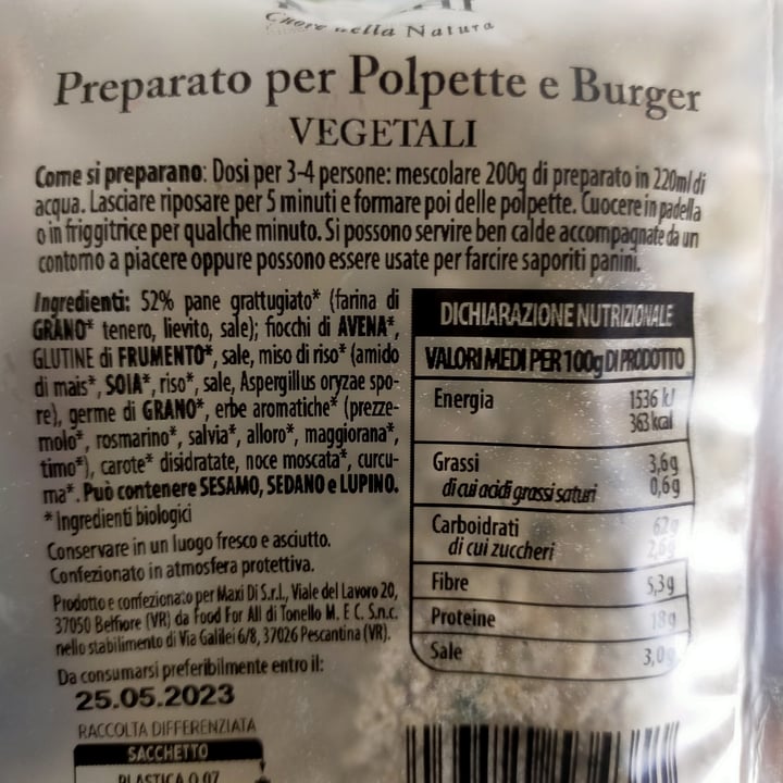 review photo of BioRicchi Preparato per polpette e burger shared by @m4nfr3 on 05 Apr 2022 - review