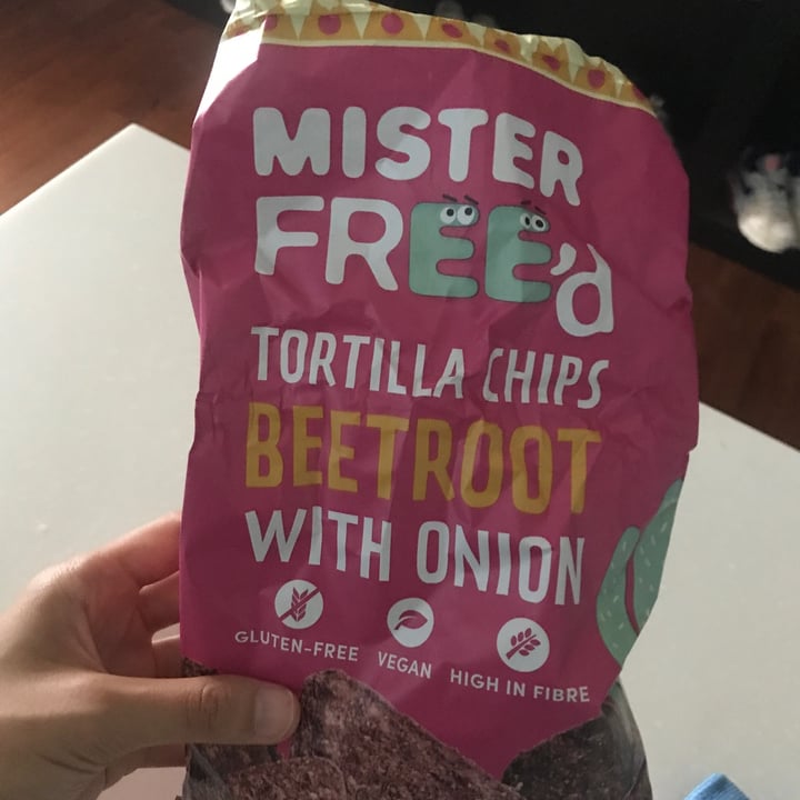 photo of Mister Free'd Tortilla Chips Beetroot with Onion shared by @oladyjo on  07 Oct 2020 - review