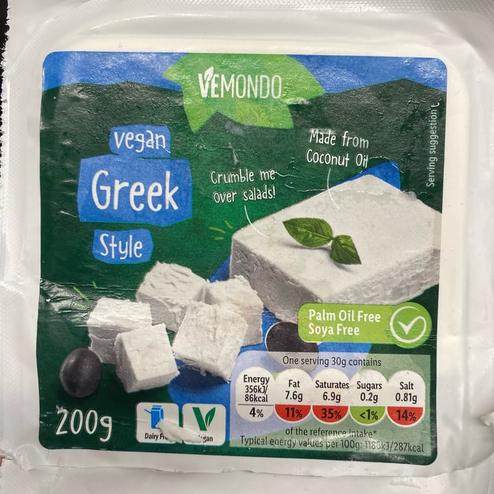 review photo of Vemondo Vegan Greek Style Block shared by @heathertheveganmaw on 04 May 2022 - review