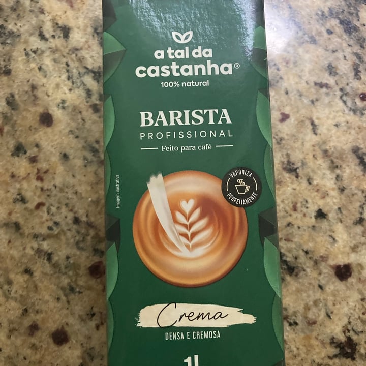review photo of A Tal da Castanha Leite da Castanha Barista shared by @nanamoreira on 01 Aug 2021 - review