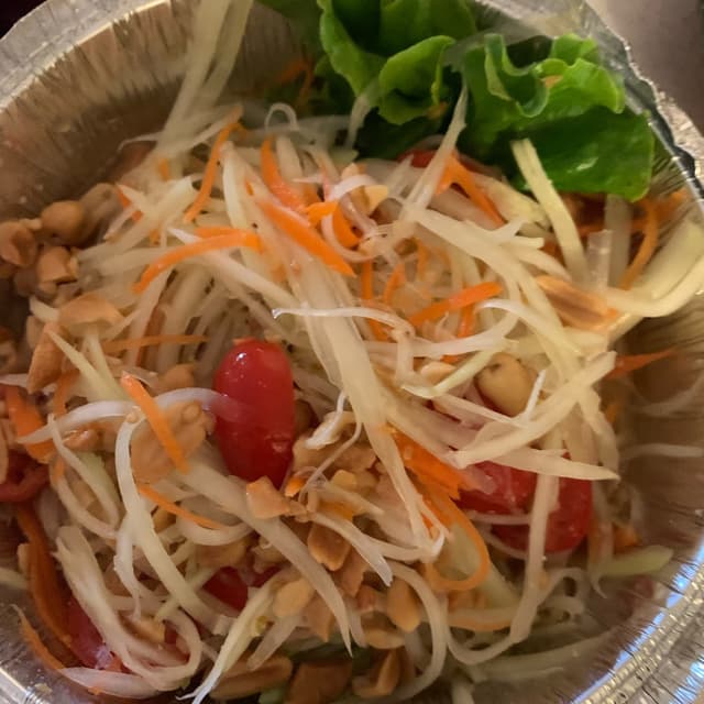 Photo of the dish “somtum authentic clay mantar (papaya salad)”