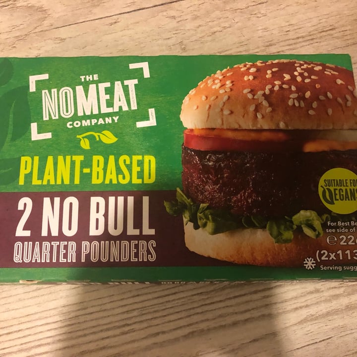 photo of The NOMEAT Company No bull quarter pounders shared by @vegangames on  16 Feb 2022 - review