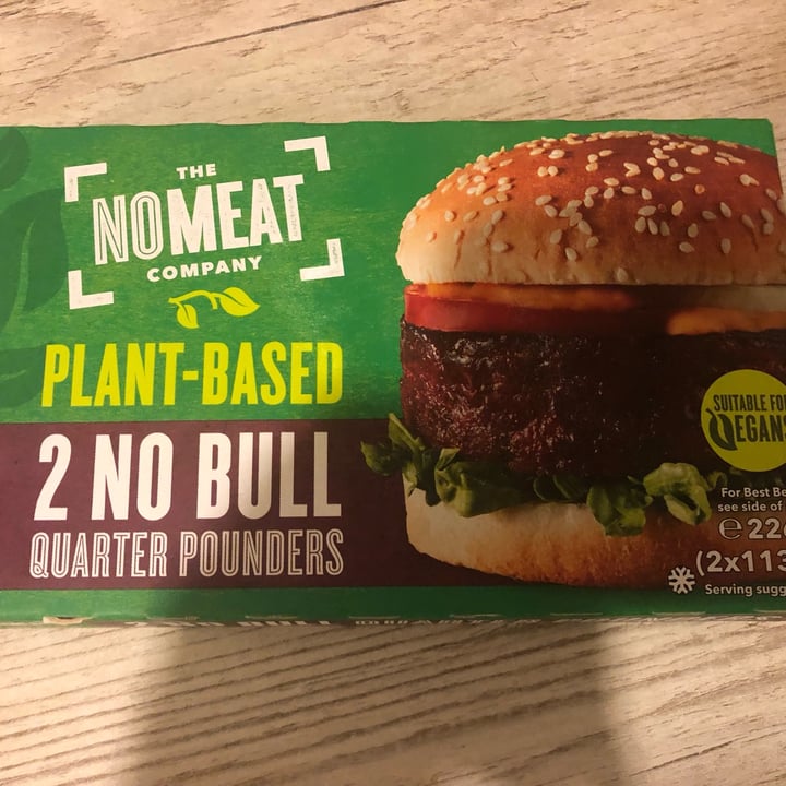 review photo of The NOMEAT Company No bull quarter pounders shared by @vegangames on 16 Feb 2022 - review