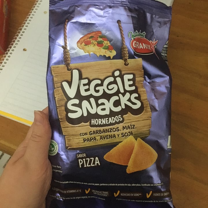 review photo of Granix Veggie Snacks sabor Pizza shared by @palomatrolio on 03 Mar 2021 - review
