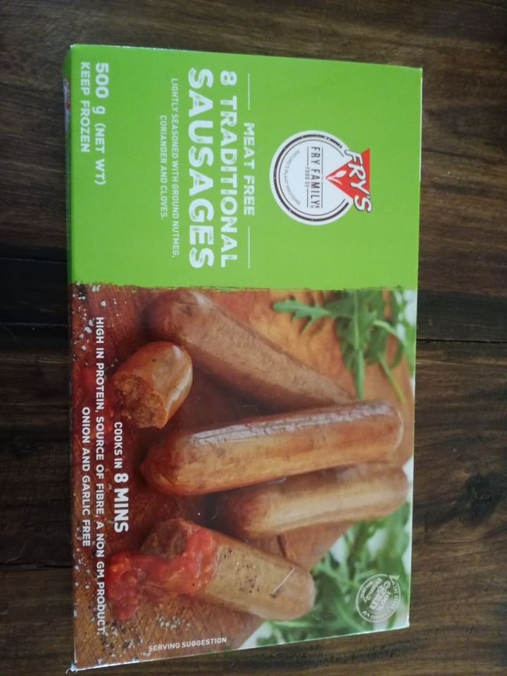 photo of Fry's Family Food Meat Free Traditional Sausages shared by @michellejanelegg on  06 Nov 2019 - review