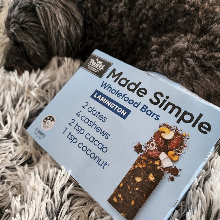 review photo of Tasti Made Simple Wholefood Bars - Lamington shared by @mjearth on 01 Apr 2022 - review