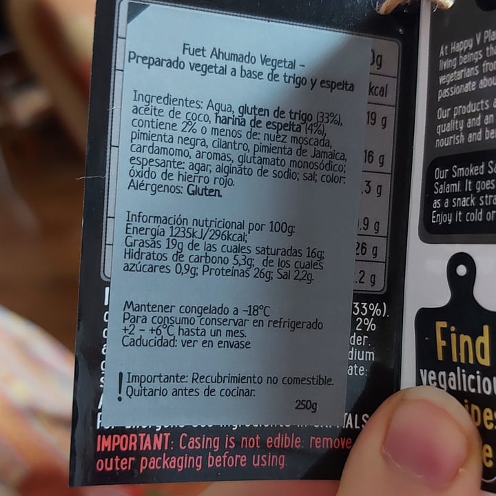 review photo of Happy V Planet Vegan Hardwood Smoked Salami shared by @carlasofia on 10 Jan 2021 - review