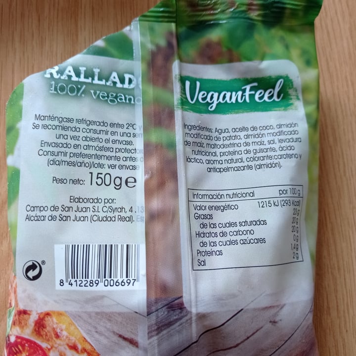 photo of Vegan Feel Rallado 100% vegano shared by @arantxarubio on  17 Jul 2021 - review