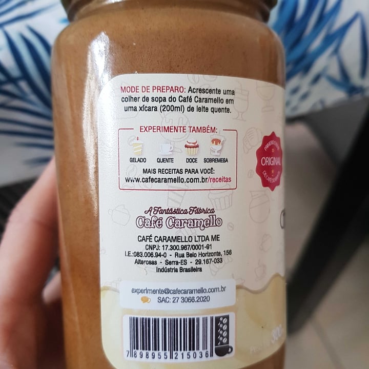 review photo of café caramello Creme de café - creme à base de café shared by @rebecaribeirobraga on 30 Jul 2022 - review