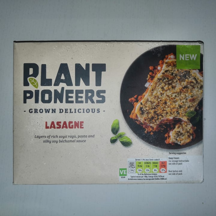 photo of Plant Pioneers Lasagne shared by @veganellas on  10 Jan 2021 - review