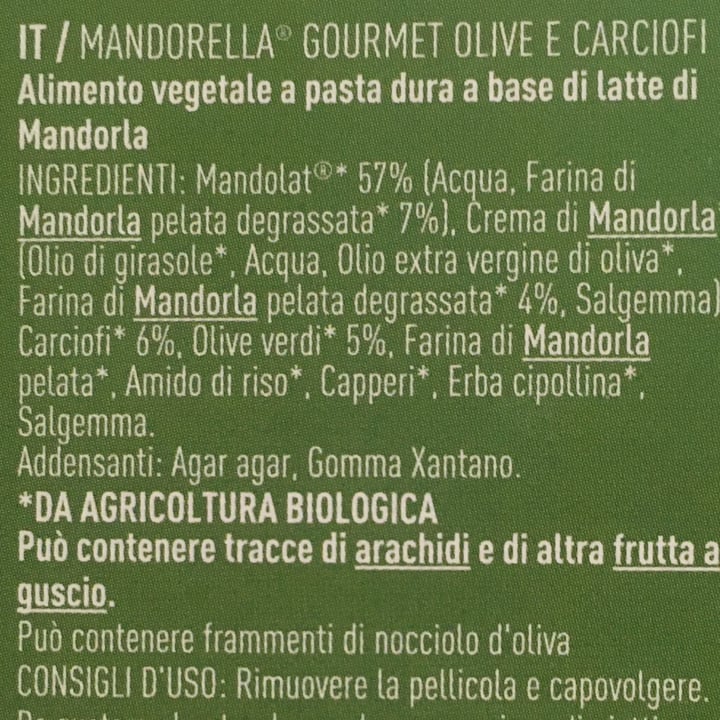 photo of Mandorella Gourmet Olive E Carciofi shared by @marcello68 on  06 Nov 2021 - review