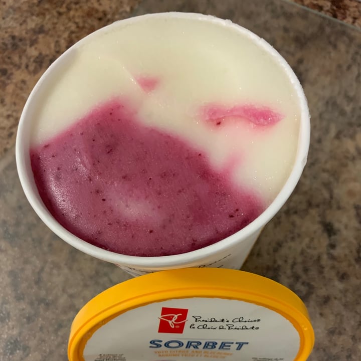 photo of President's Choice Yuzu Citrus and Blueberry Sorbet shared by @louisg on  23 Jun 2021 - review
