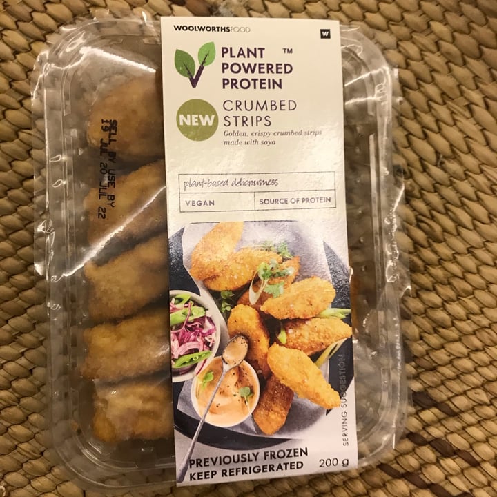 photo of Woolworths Food Plant Powered Protein Crumbed Strips shared by @yolisamagibile on  10 Jul 2022 - review