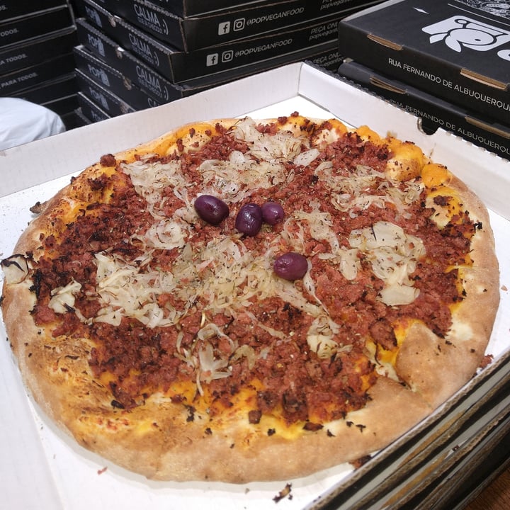 photo of Pop Vegan Food Pizza De Calabresa shared by @marcelarmb on  30 Jun 2021 - review