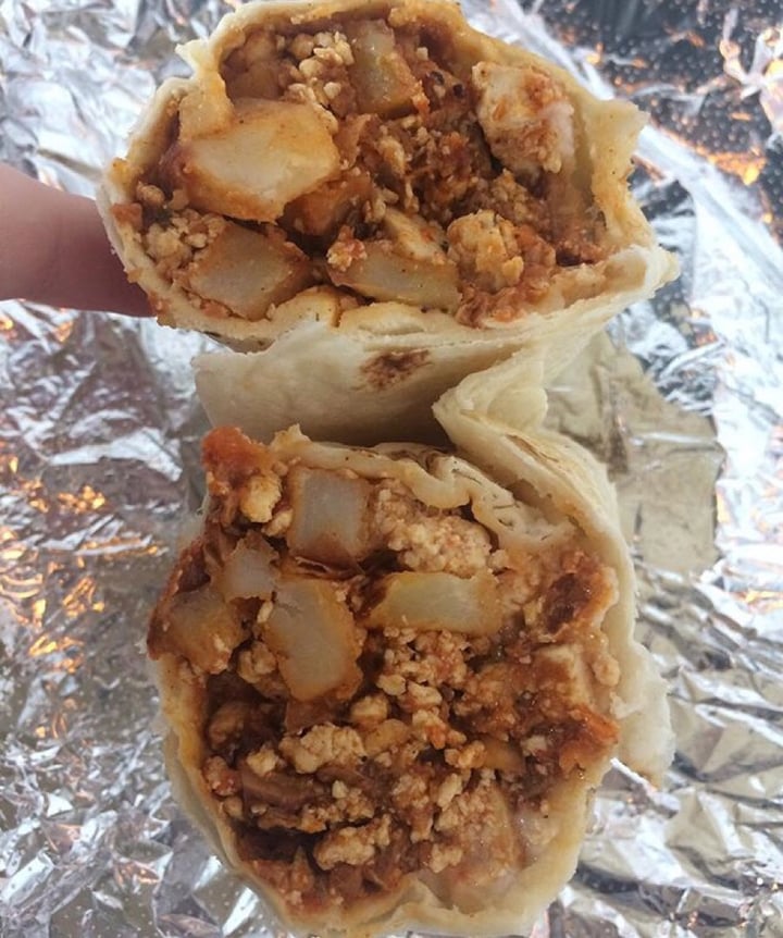 review photo of Savage Goods Savage Scramble Breakfast Burrito shared by @epvegan on 12 Feb 2019 - review
