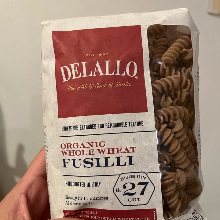 photo of Delallo Organic Whole Wheat Fusilli shared by @lizmunoz7211 on  09 Jun 2022 - review