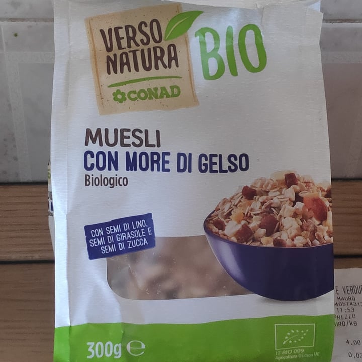 photo of Verso Natura Conad Veg Muesli con More di Gelso Vegan shared by @franciva on  06 Mar 2022 - review